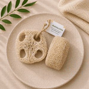 Jabonera de luffa natural