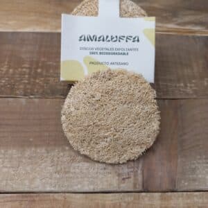 Discos exfoliantes faciales de luffa