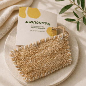 Estropajo de luffa natural – Pack 2 unidades (12x8 cm)
